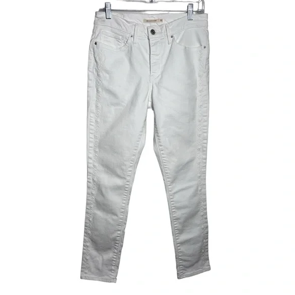 Levi's Women's Crisp White Skinny Jeans - Picture 2 of 11